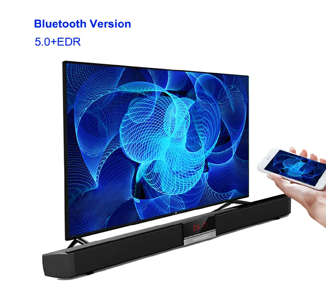 Miboard Channel HiFi Audio Wireless Bluetooth Soundbar 3D System Stereo Surround Soundbar for TV Speaker Home Theater Professional 2.0 Version 5.0+EDR