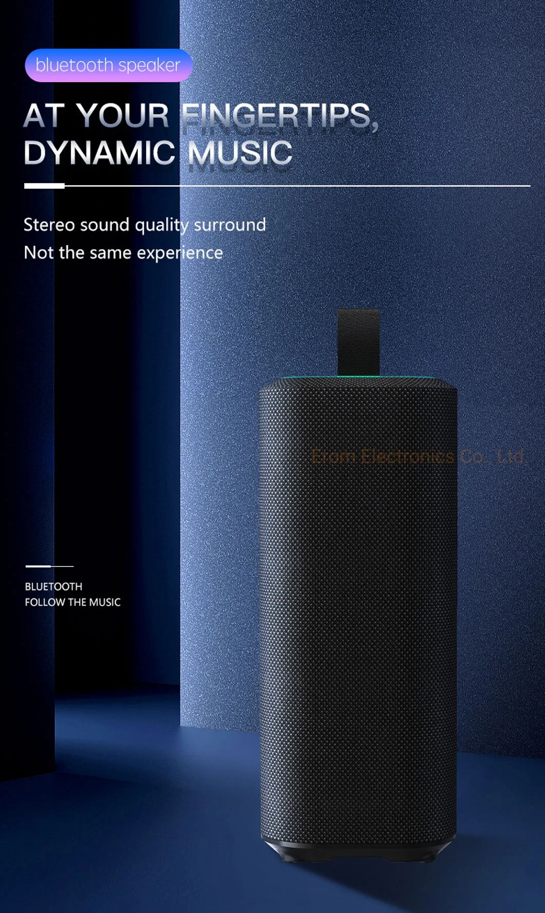 2022 New Style Tws Hi-Fi Audio Professional Wireless Bluetooth Speaker with Hands-Free USB Flash Disk Playback Karaoke Function