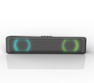 Portable Outdoor Home Cinema Soundbar Surround Sound Sound Bar Home Theatre System Bluetooth Sound Bar with External Subwoofer Box Laptop External Speakers